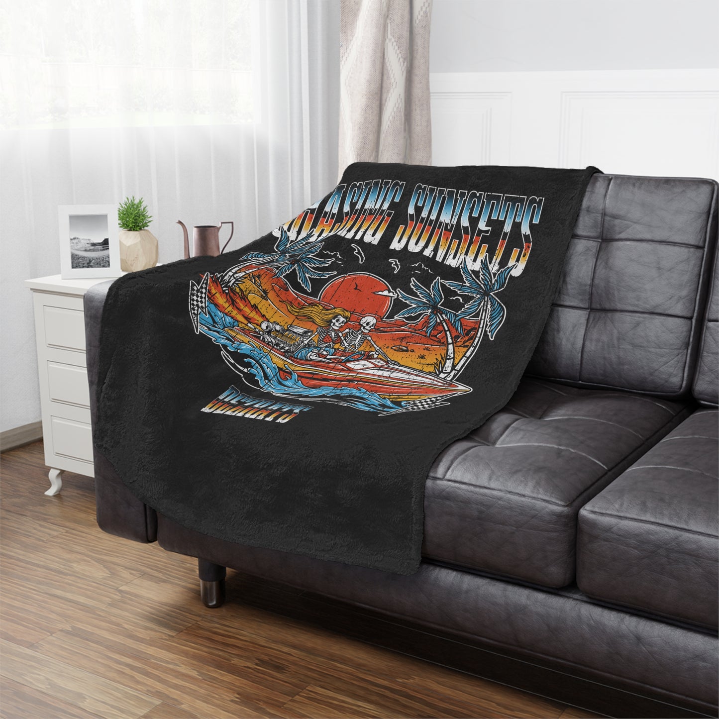 Chasing Sunsets Minky Blanket