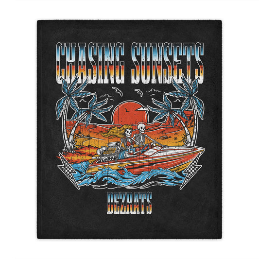 Chasing Sunsets Minky Blanket