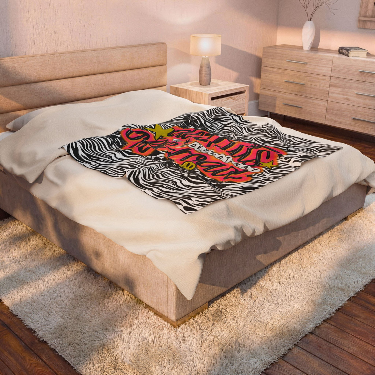 AIRBRUSHED DEZRATS PLUSH BLANKET