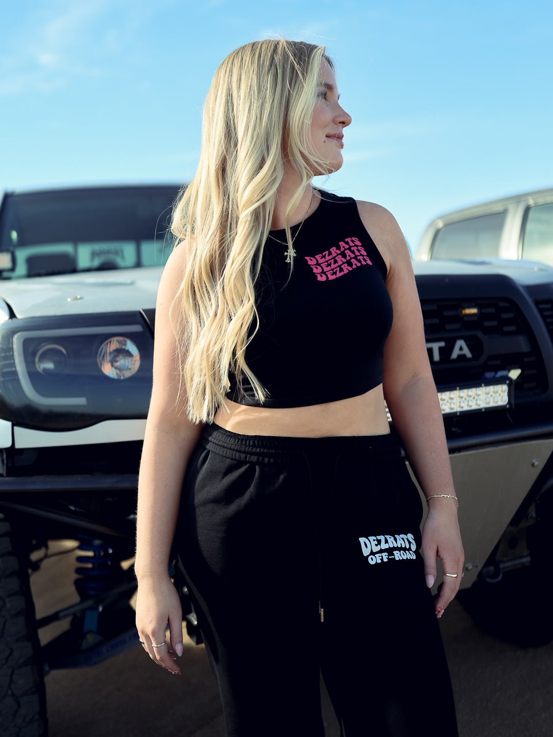 Long live truck girls cropped tank
