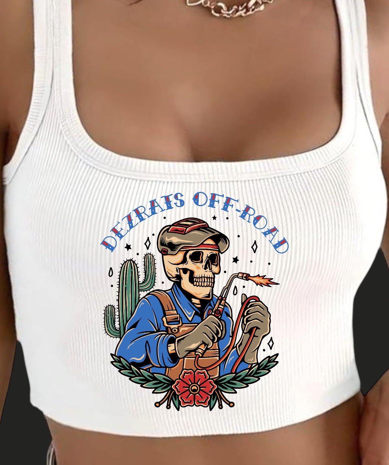 Traditional Welders Cropped Tank