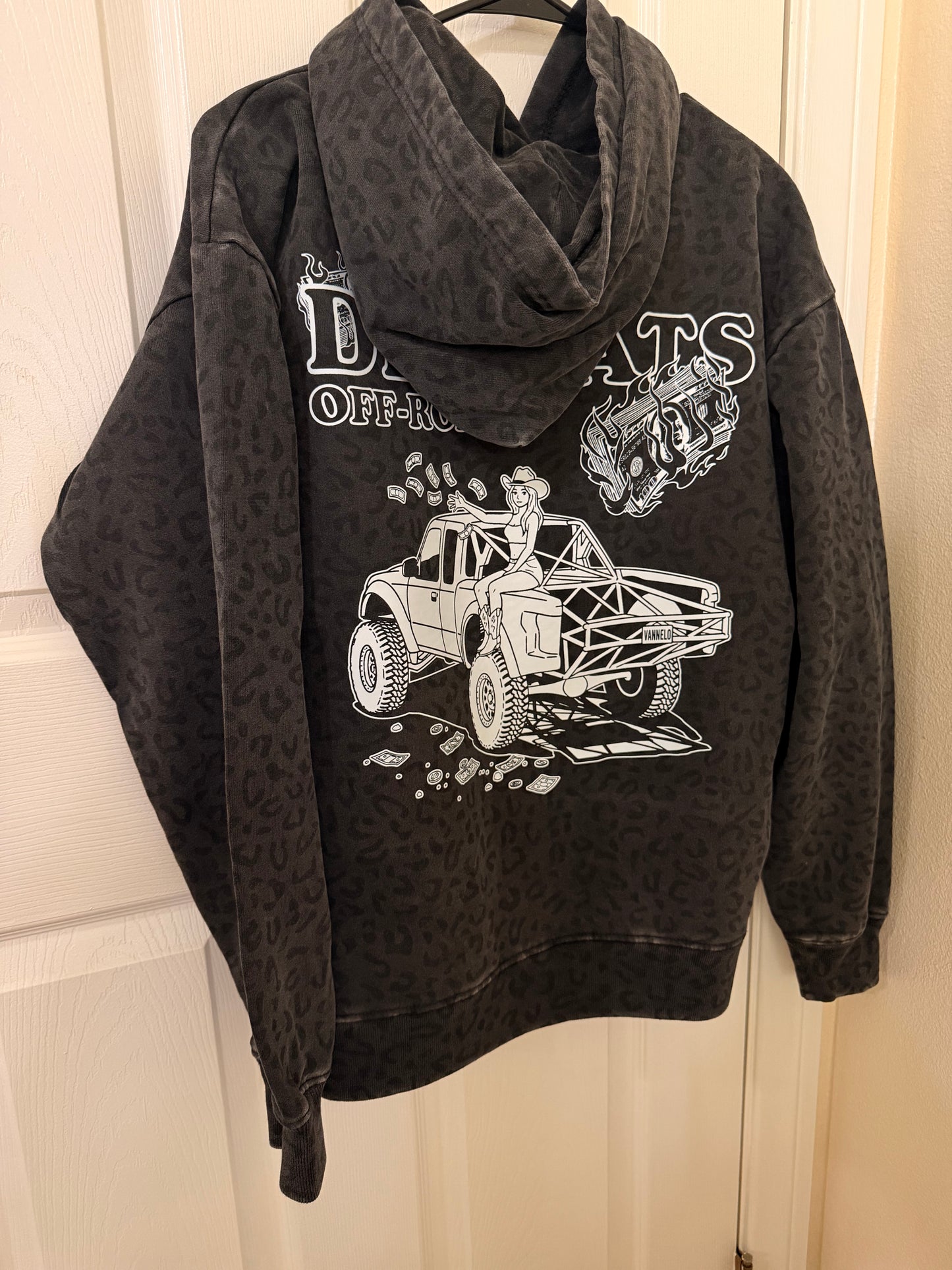 Trucks & Money Leopard Hoodie