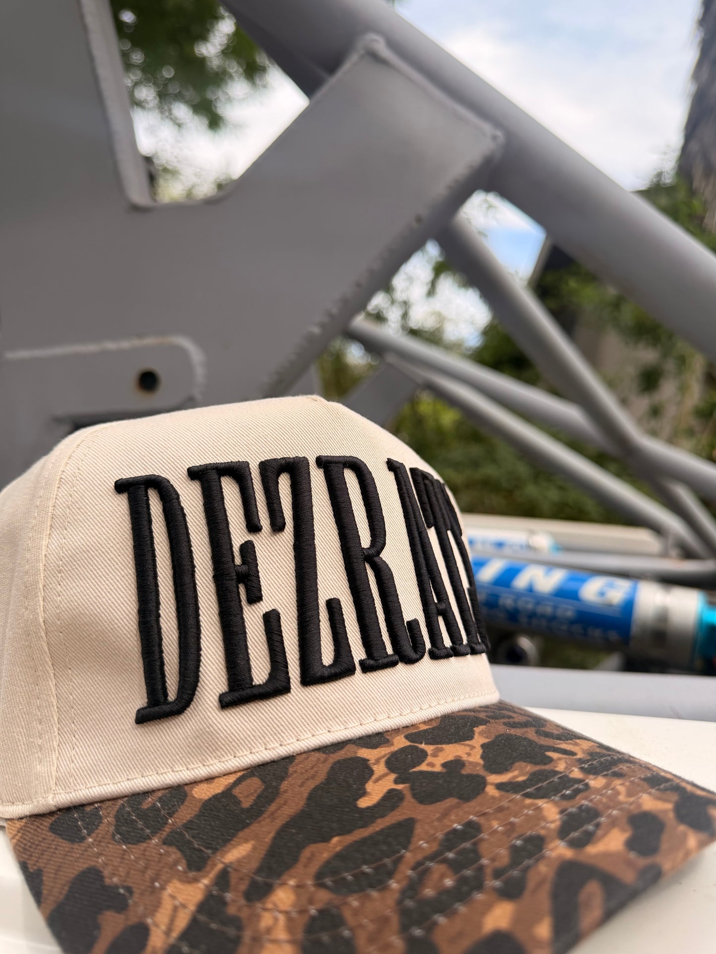 Cheetah Print Embroidered Hat