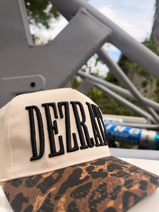Cheetah Print Embroidered Hat