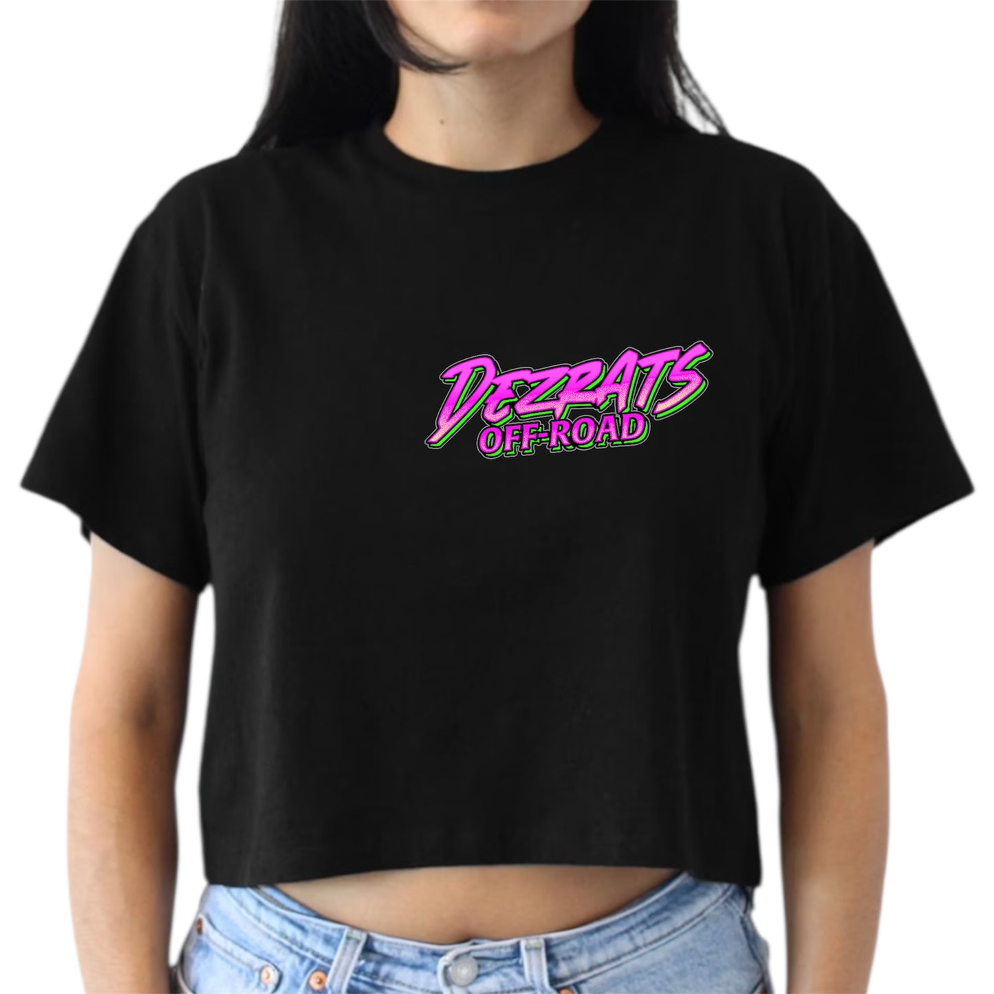 Neon Logo Crop T-shirt