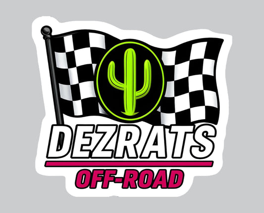 RACE FLAG STICKER