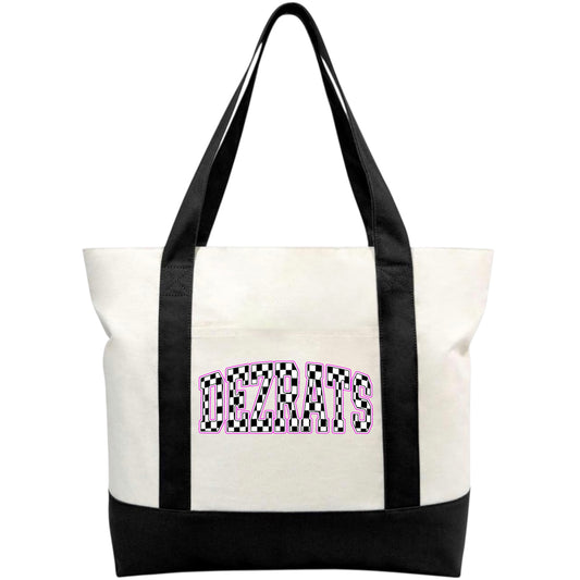 Checkered Tote Bag