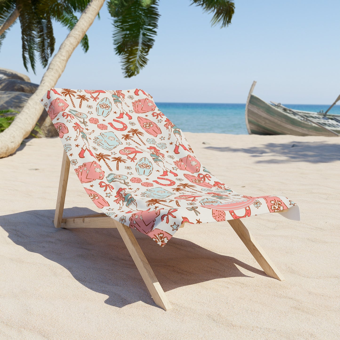 Coastal Cowgirl Beach Towel