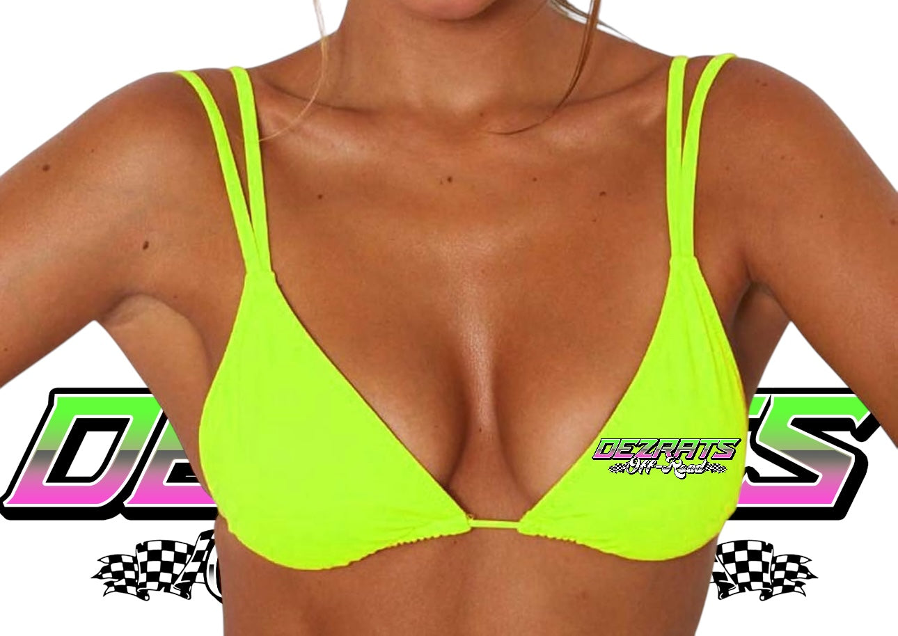 Neon Green Bikini Top