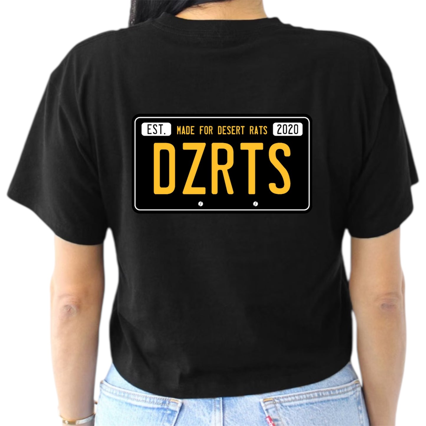 License Plate Crop T-shirt
