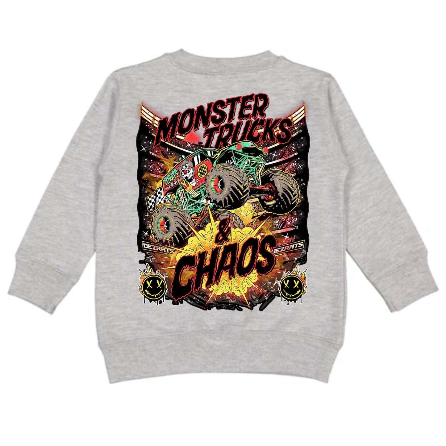 Toddler Monster Trucks & Chaos Crewneck