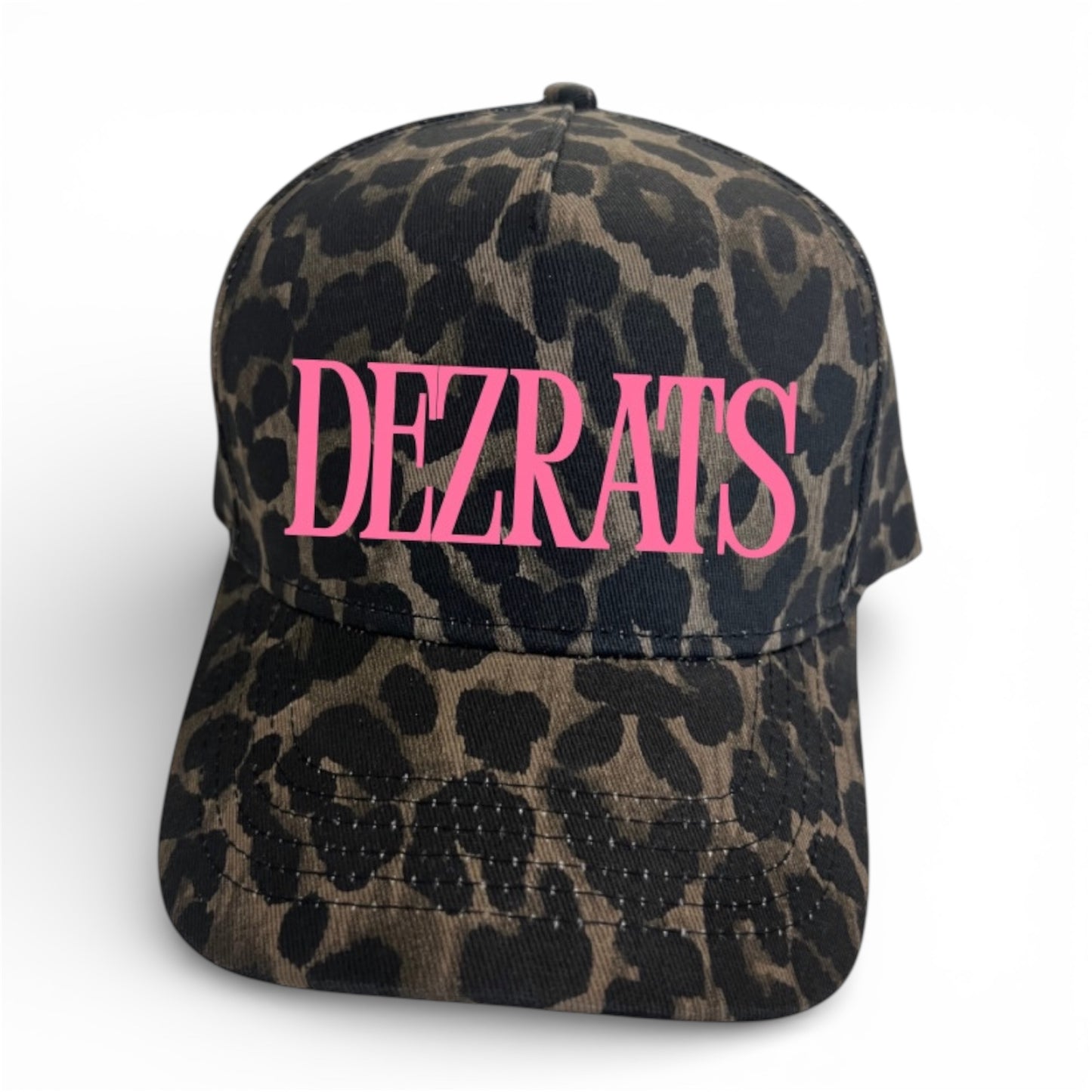 Leopard Print Embroidered Hat