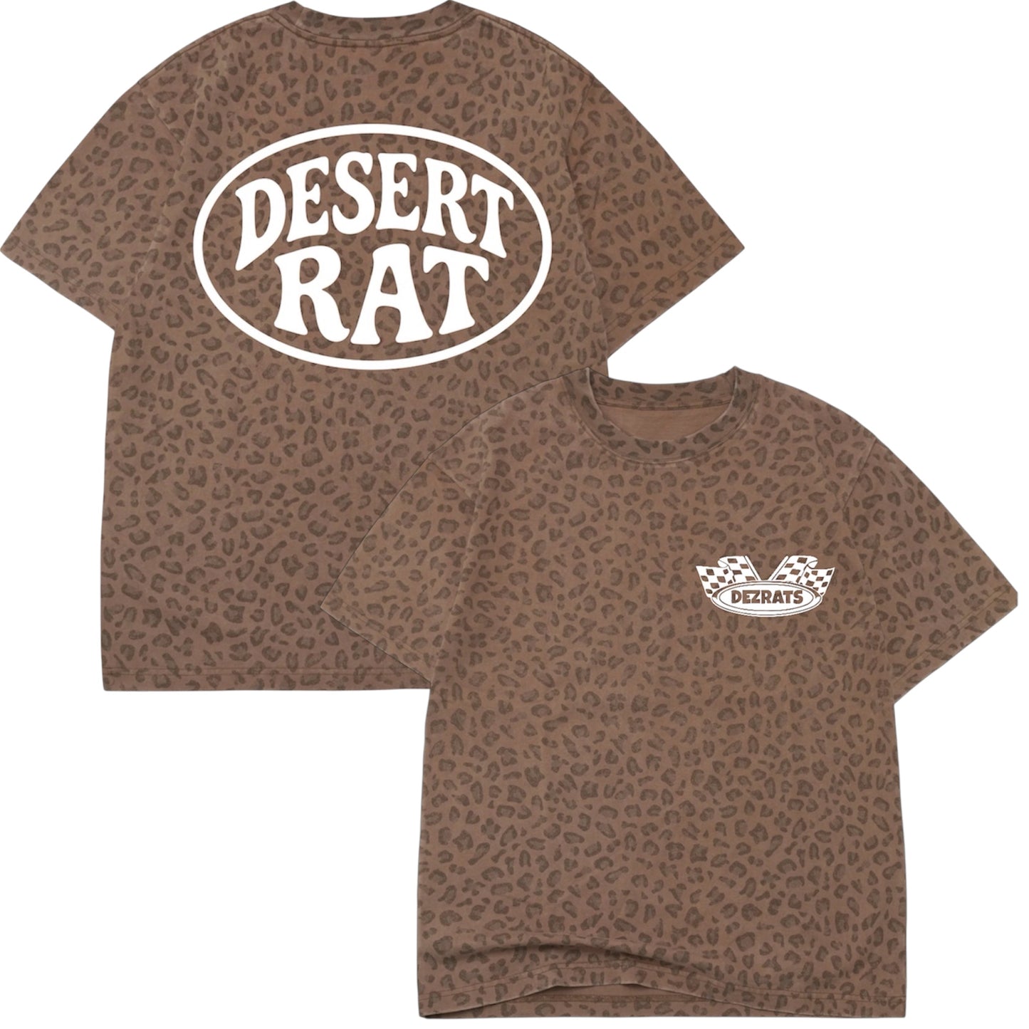 LEOPARD DESERT RAT OVERSIZED TEE