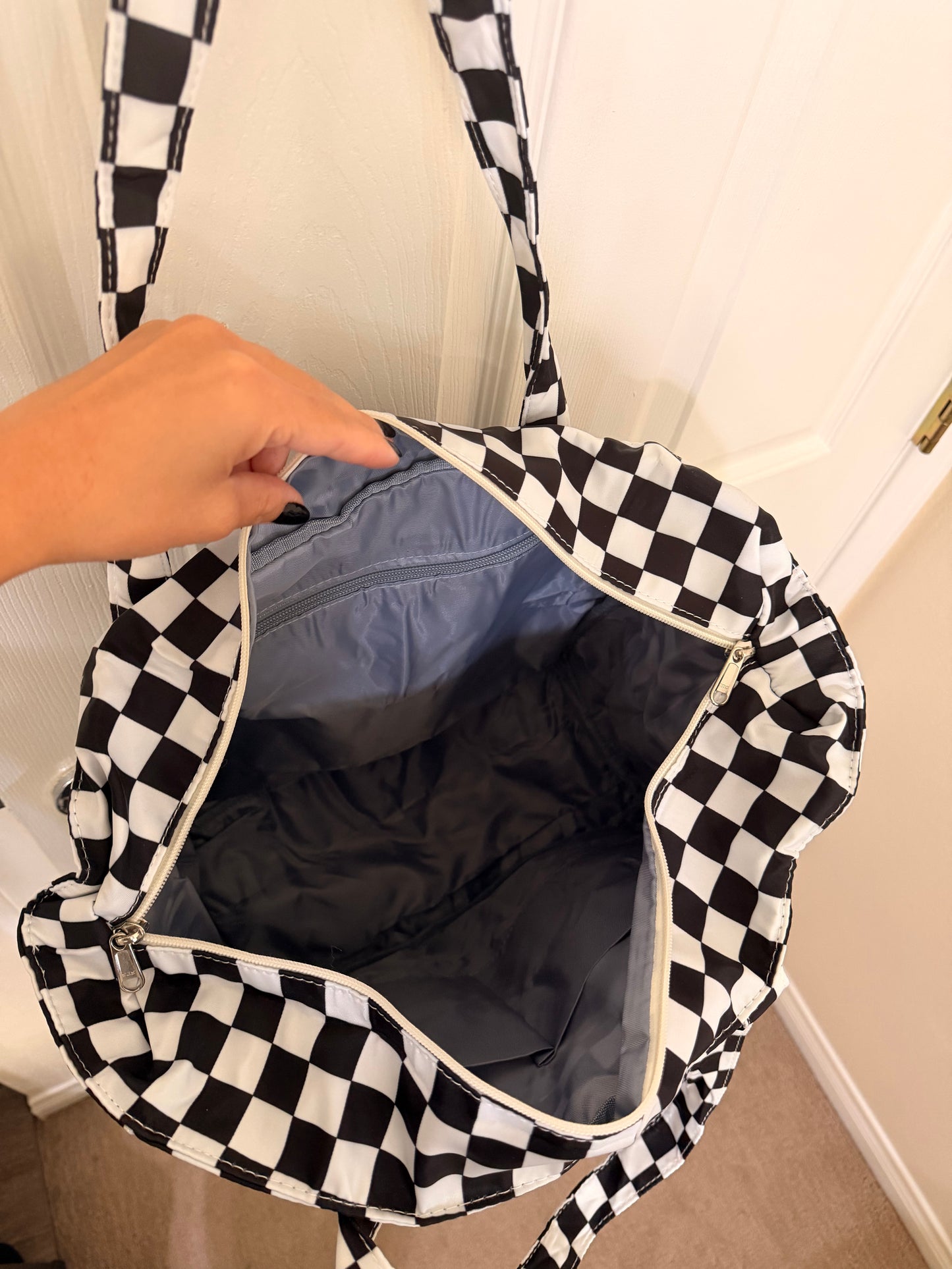 Checkered Tote Bag