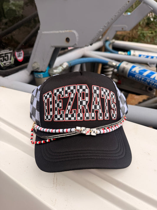 Dezrats Checkered Hat W. Chain