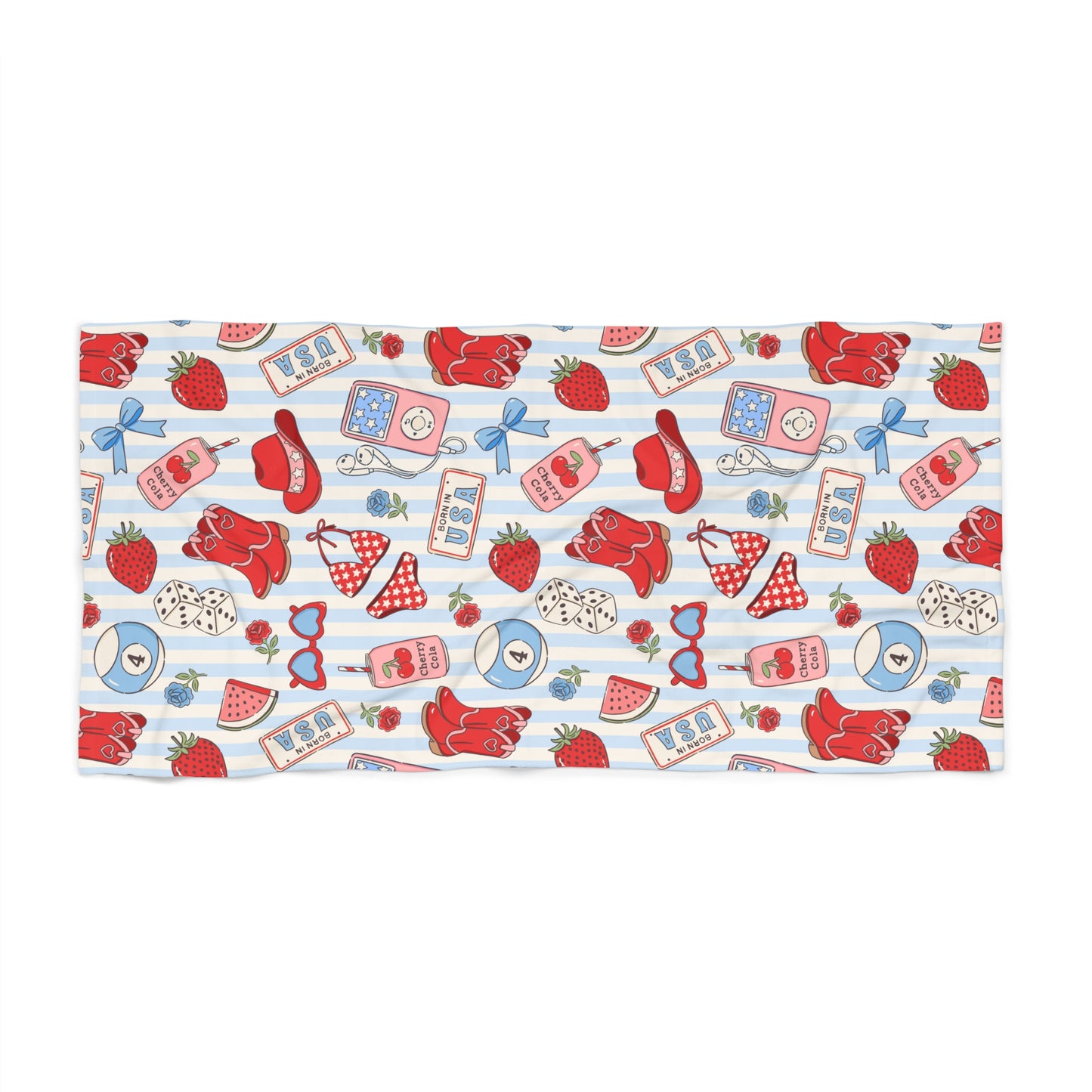Born in the USA Beach Towel