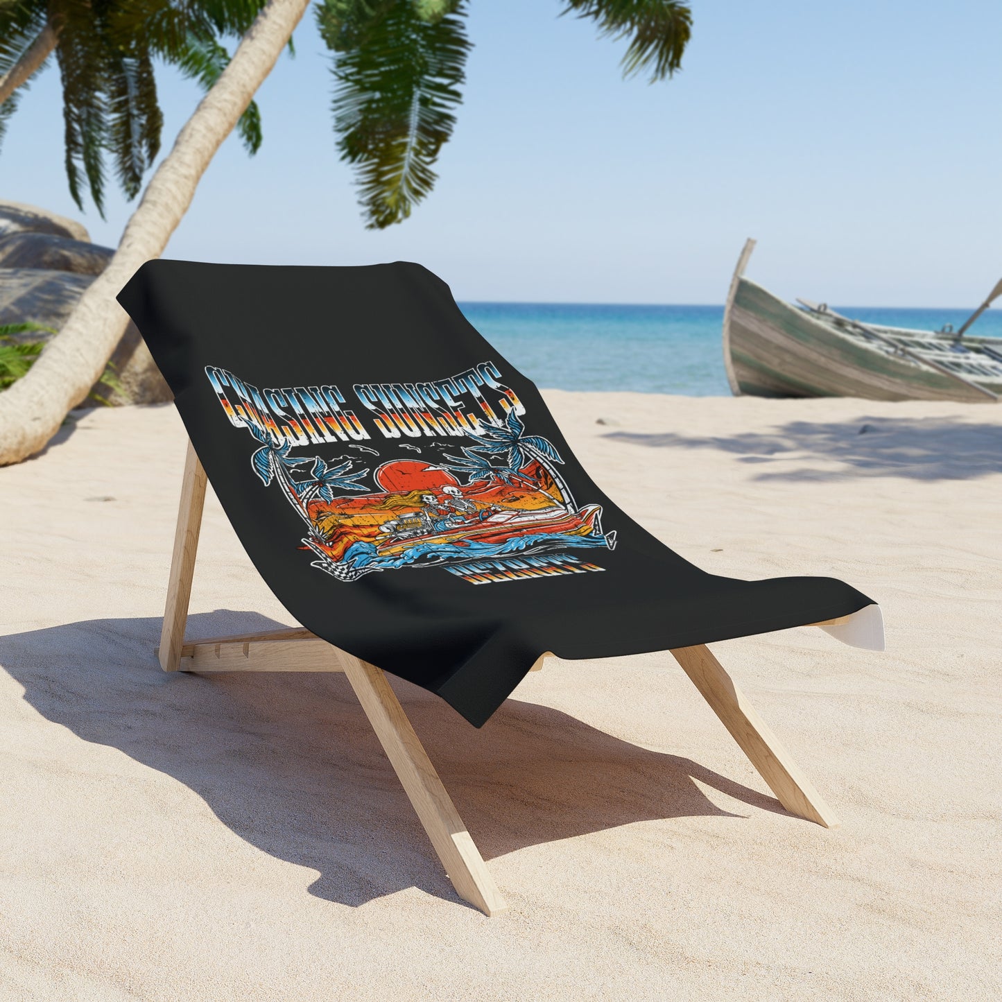 Chasing Sunsets Beach Towel