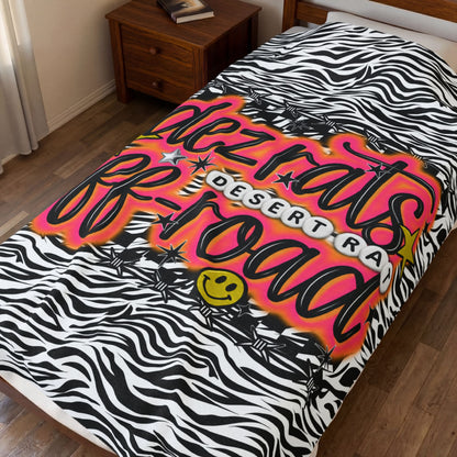 AIRBRUSHED DEZRATS PLUSH BLANKET
