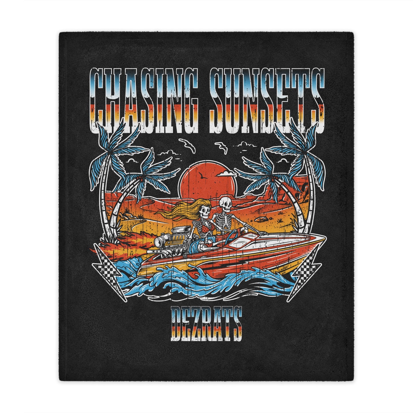 Chasing Sunsets Minky Blanket