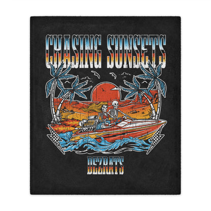 Chasing Sunsets Minky Blanket