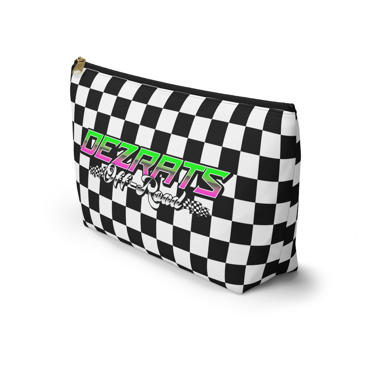 DEZRATS OFF-ROAD CHECKERED ACCESSORY POUCH