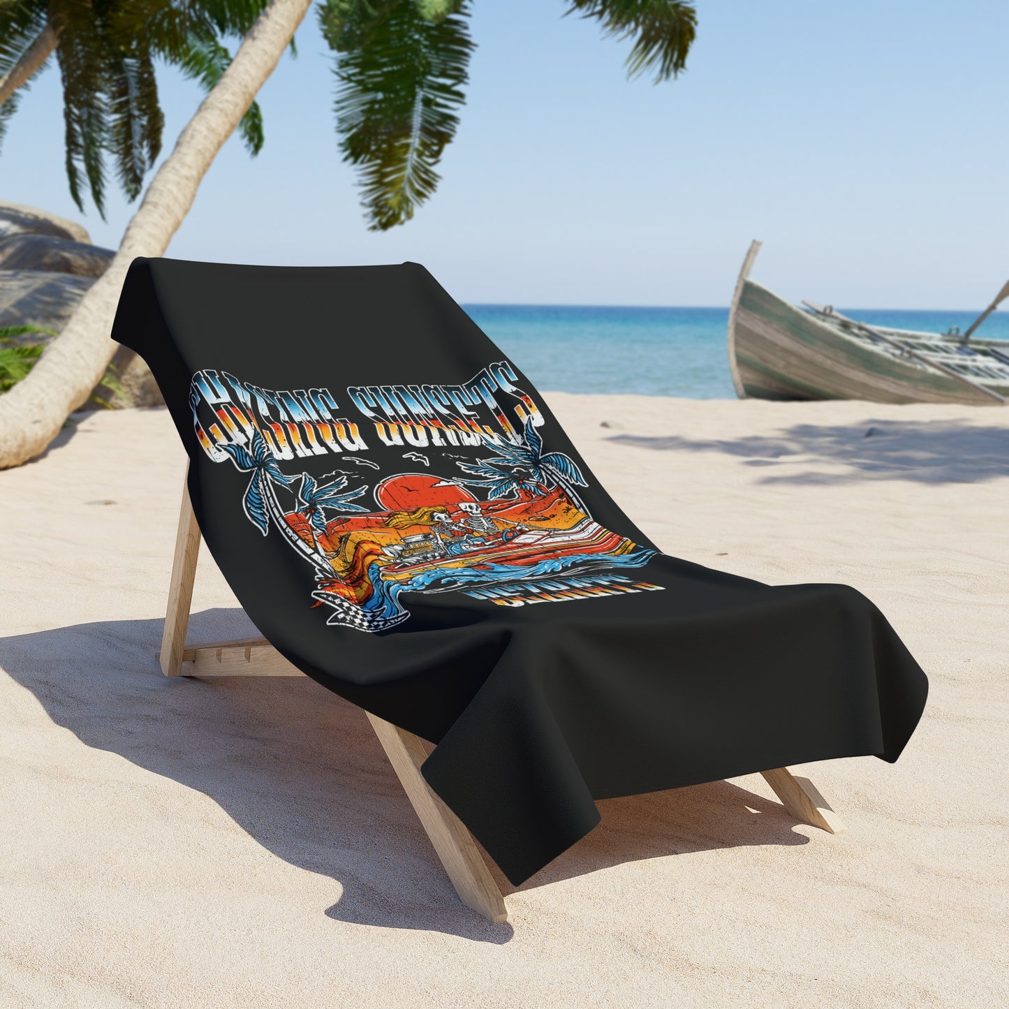 Chasing Sunsets Beach Towel