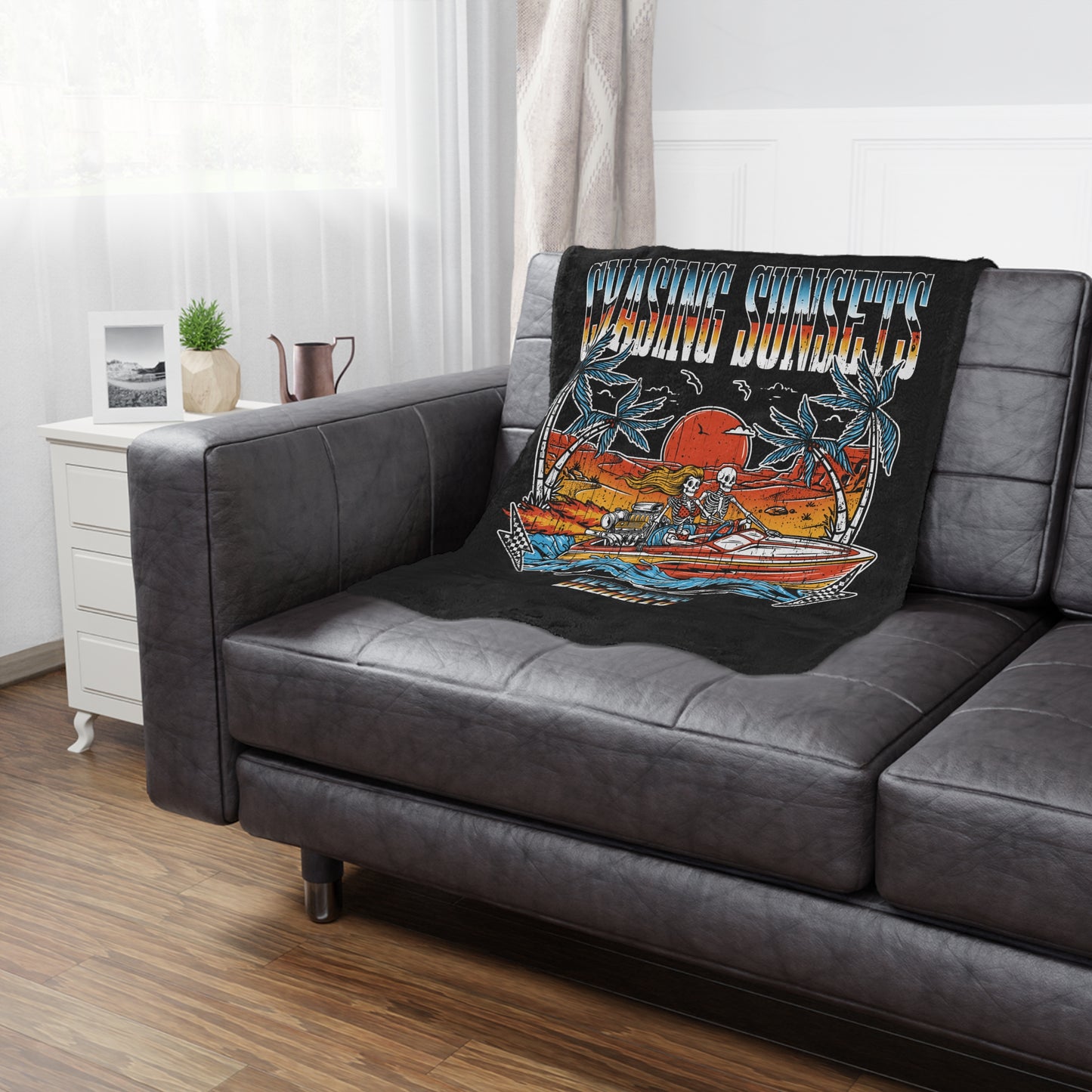 Chasing Sunsets Minky Blanket