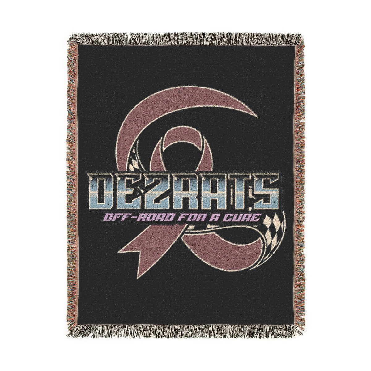 Breast Cancer Woven Blanket