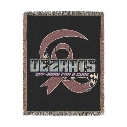 Breast Cancer Woven Blanket
