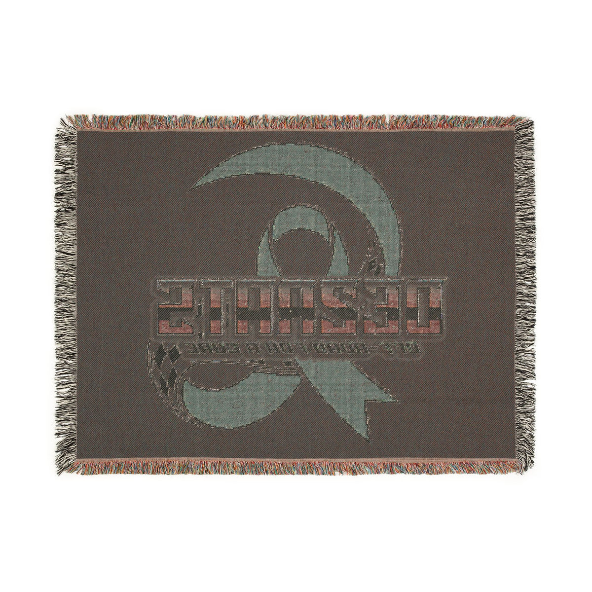 Breast Cancer Woven Blanket