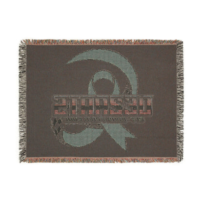 Breast Cancer Woven Blanket