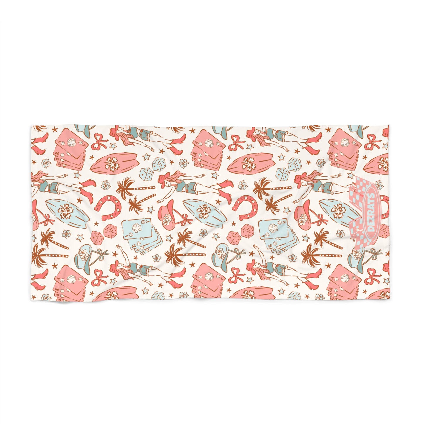 Coastal Cowgirl Beach Towel