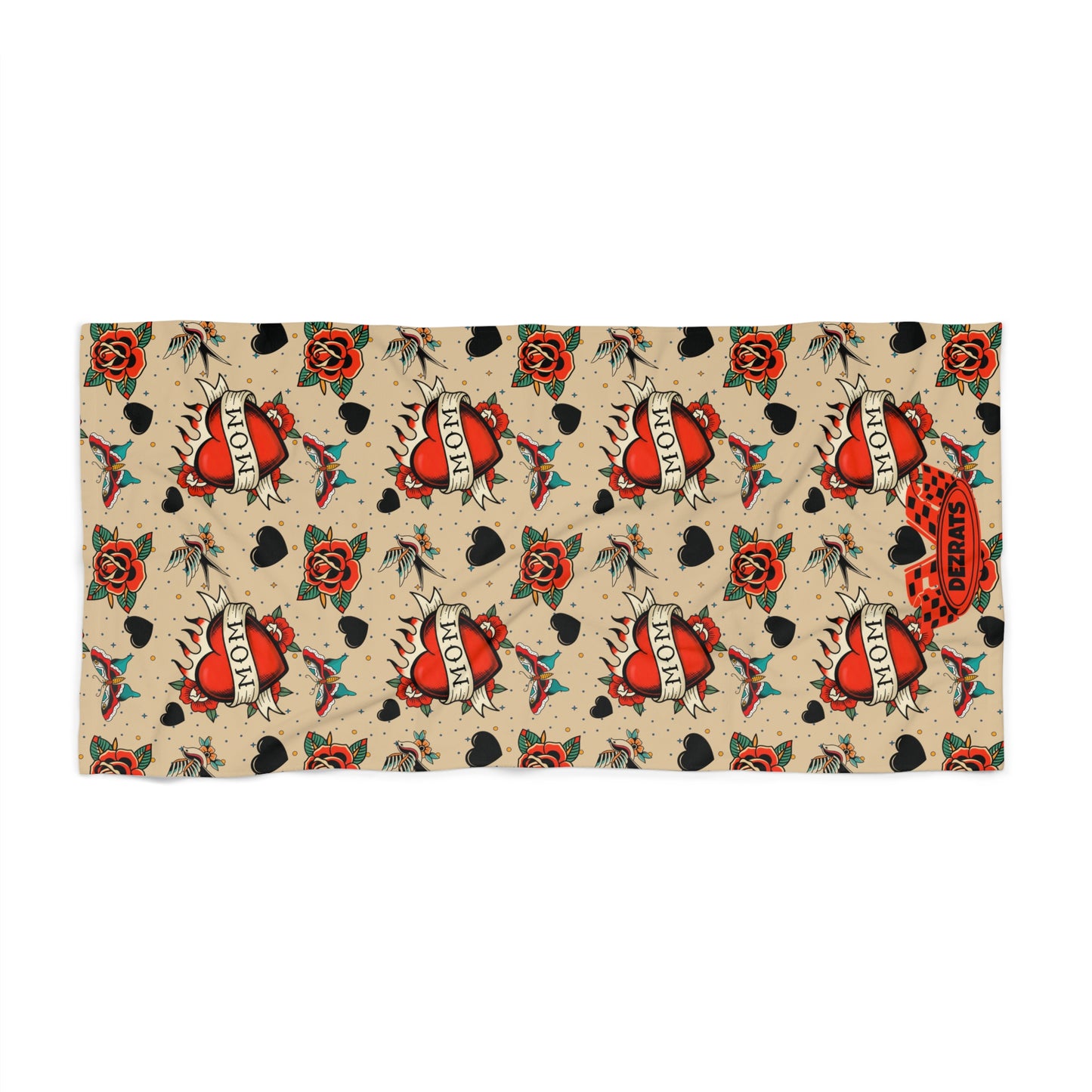 Tatted Mama Beach Towel