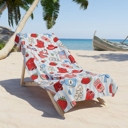 Born in the USA Beach Towel