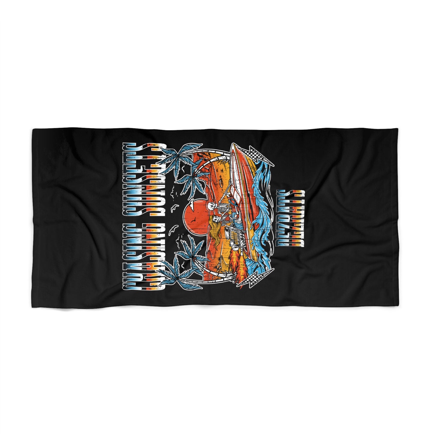 Chasing Sunsets Beach Towel