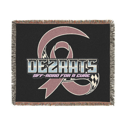 Breast Cancer Woven Blanket