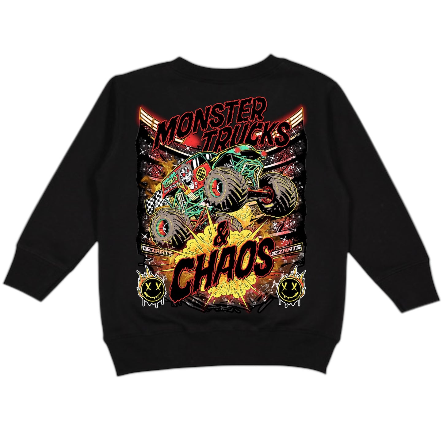 Toddler Monster Trucks & Chaos Crewneck