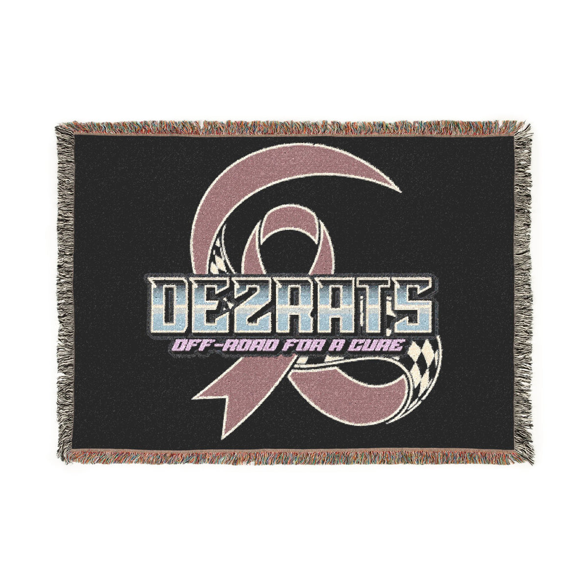 Breast Cancer Woven Blanket