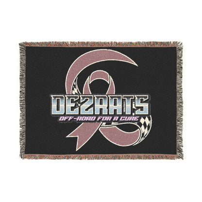 Breast Cancer Woven Blanket