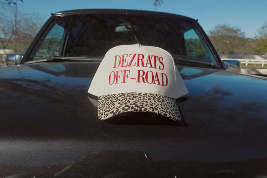 Leopard Print Embroidered Hat
