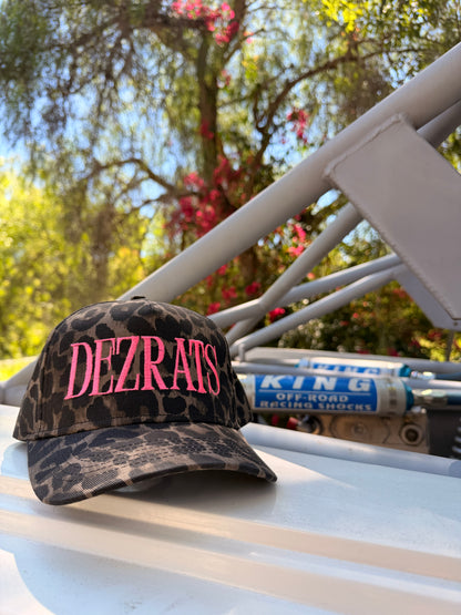 Leopard Print Embroidered Hat