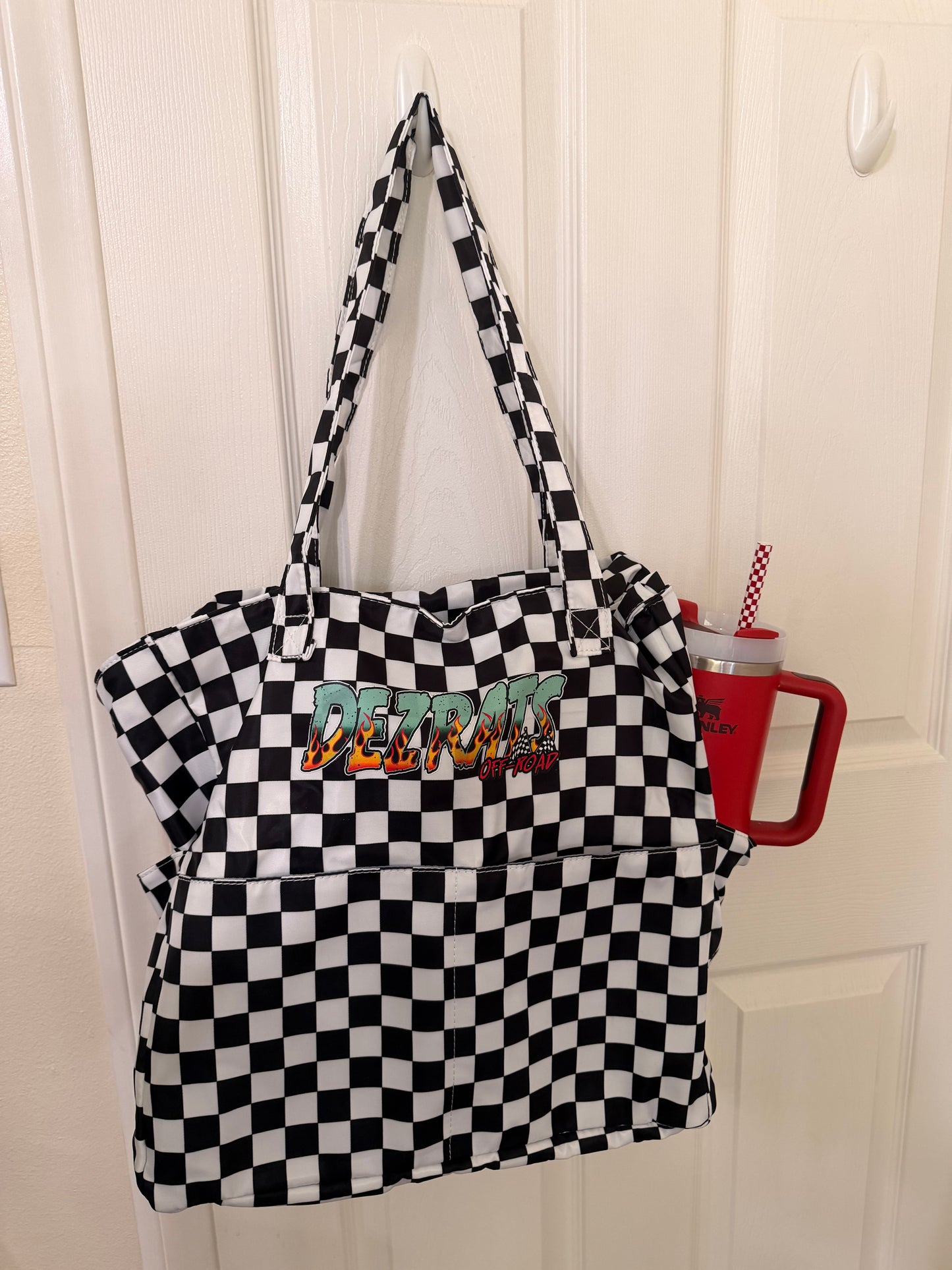 Checkered Tote Bag