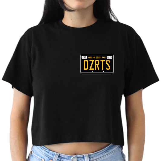 License Plate Crop T-shirt