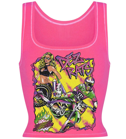 Saturday Night Lights Cropped Tank