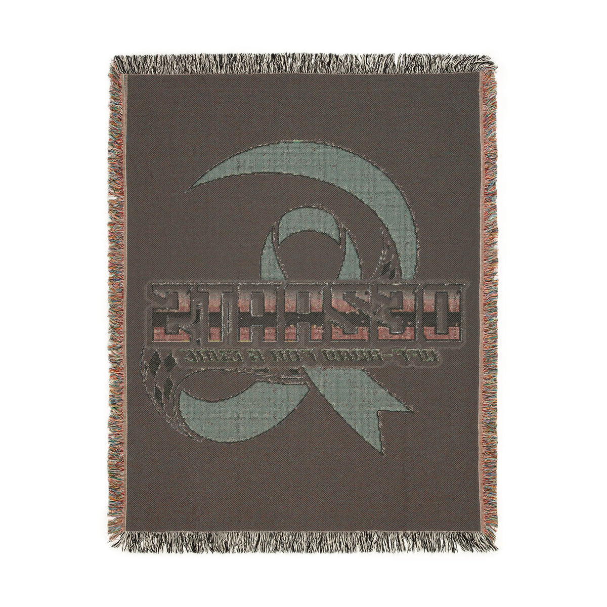 Breast Cancer Woven Blanket