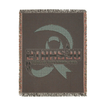 Breast Cancer Woven Blanket