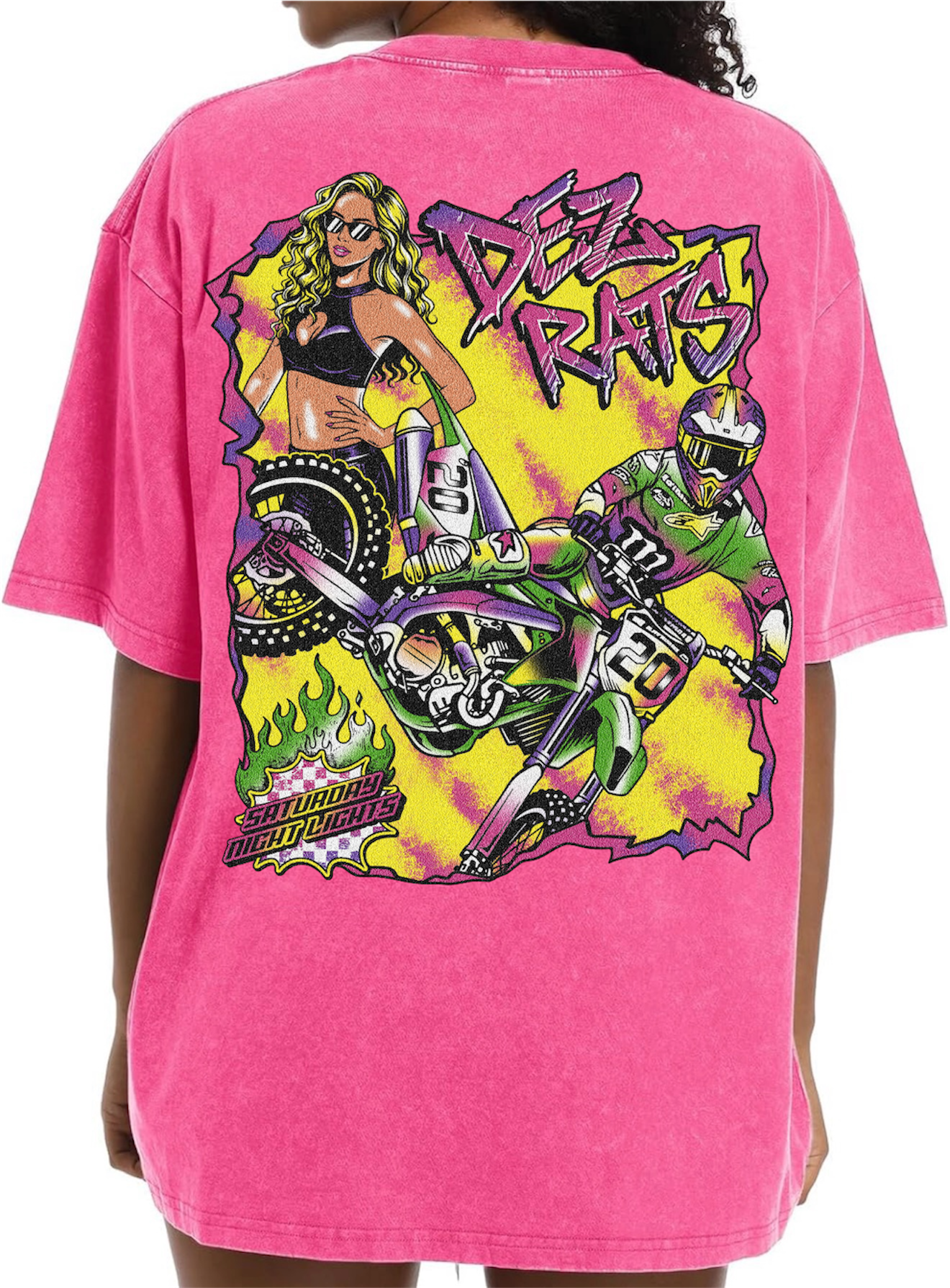 Oversized Saturday Night Lights T-shirt