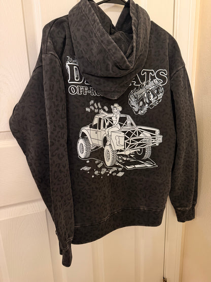 Trucks & Money Leopard Hoodie