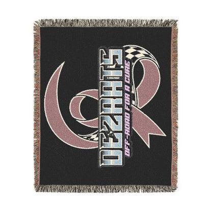 Breast Cancer Woven Blanket