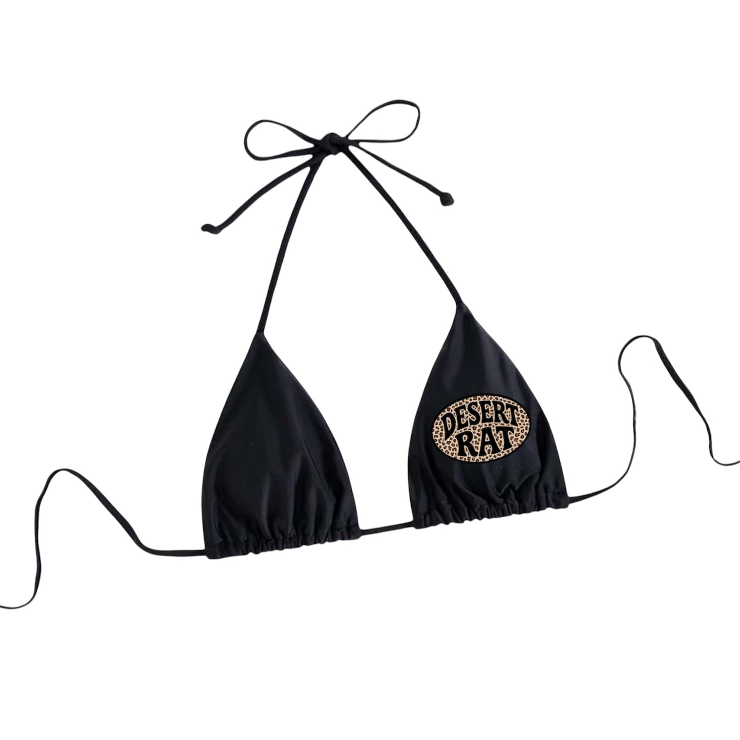 LEOPARD DESERT RAT BIKINI TOP